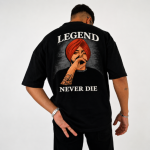 Legend Never Die oversized back print T-shirt – premium 240 GSM streetwear tee